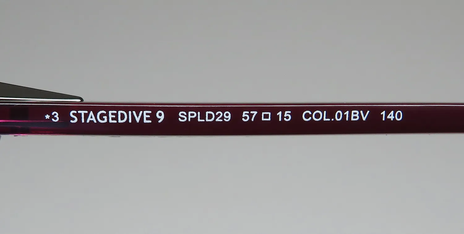 Police Spld29 01bv Sunglasses Burgundy Transparent 57mm 8