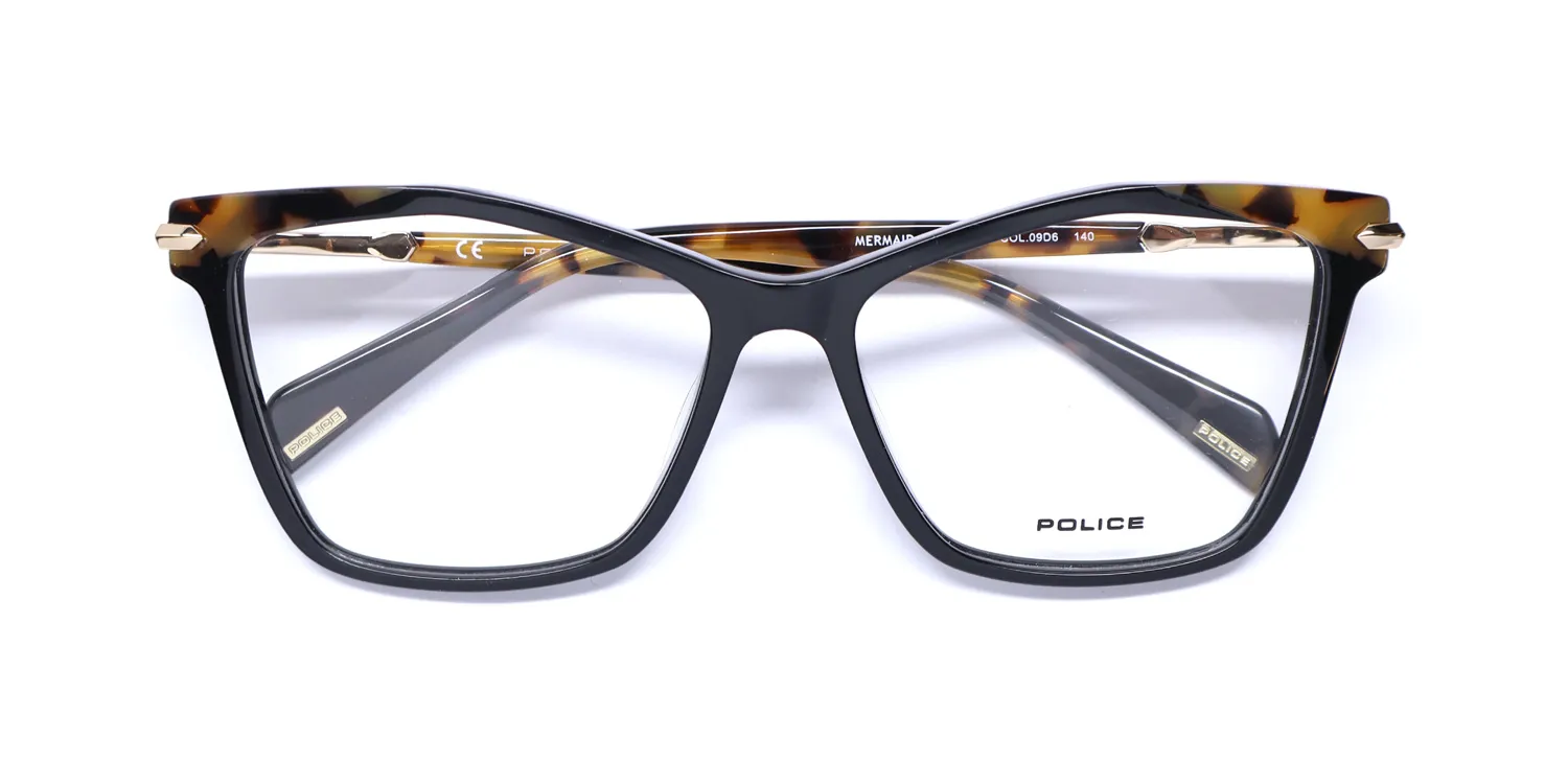 Police Vpld21 Mermaid 1 09d6 Eyeglasses Tortoise 55mm 2