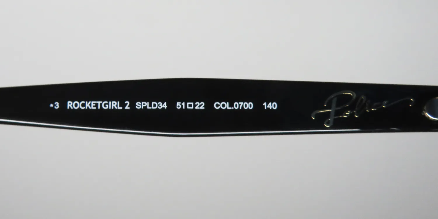 Police Spld34 0700 Sunglasses Black 51mm 8