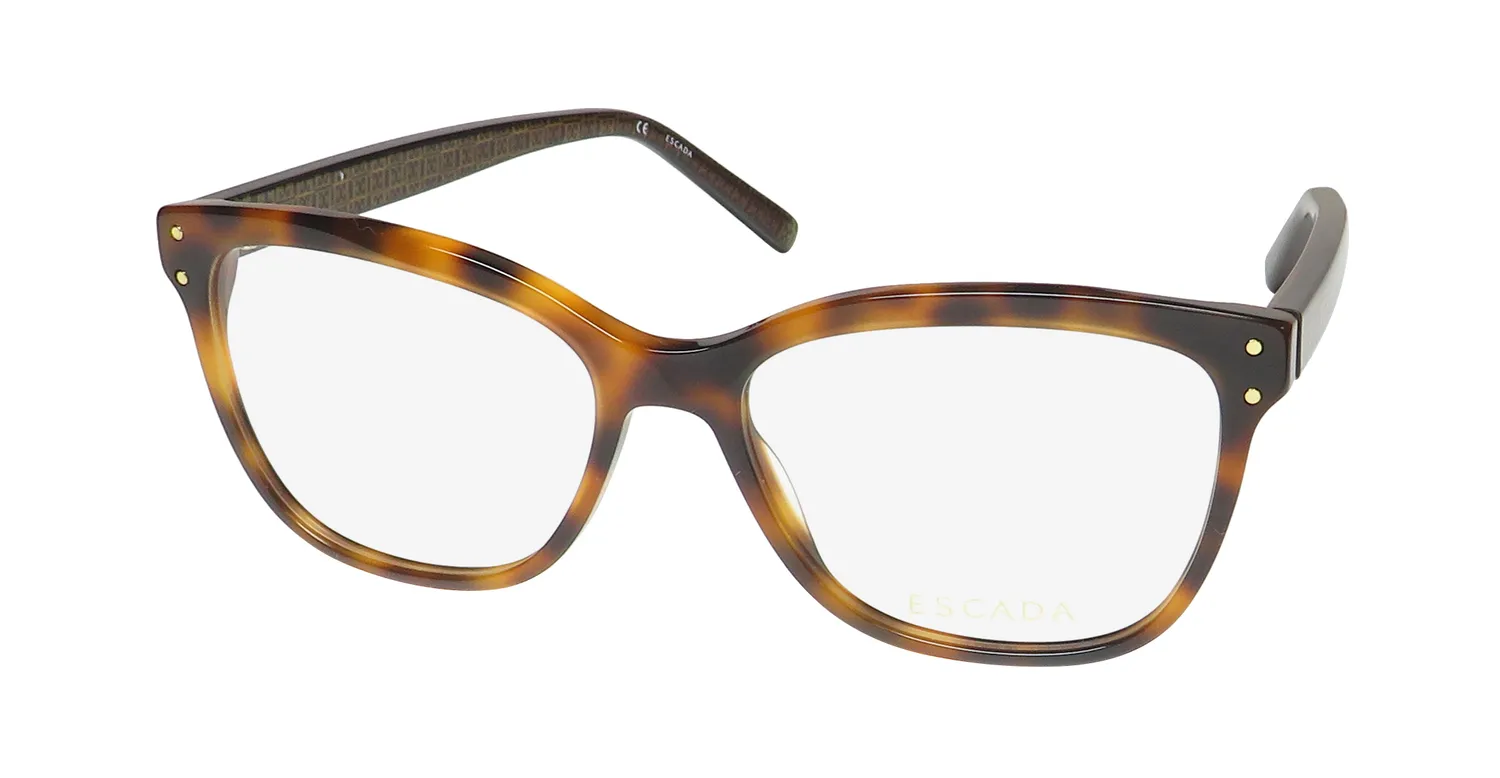 Escada Vesc53 09aj Eyeglasses Brown Tortoise 54mm