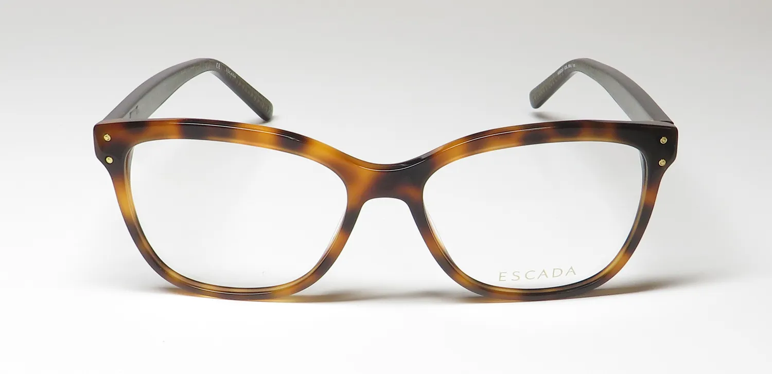 Escada Vesc53 09aj Eyeglasses Brown Tortoise 54mm 3