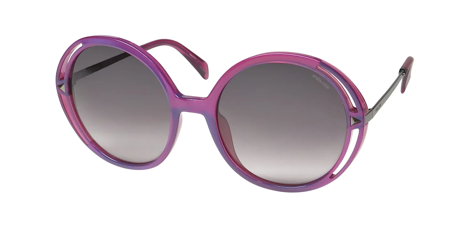 Police Spld36 07uz Sunglasses Shiny Iridescent Pink 54mm