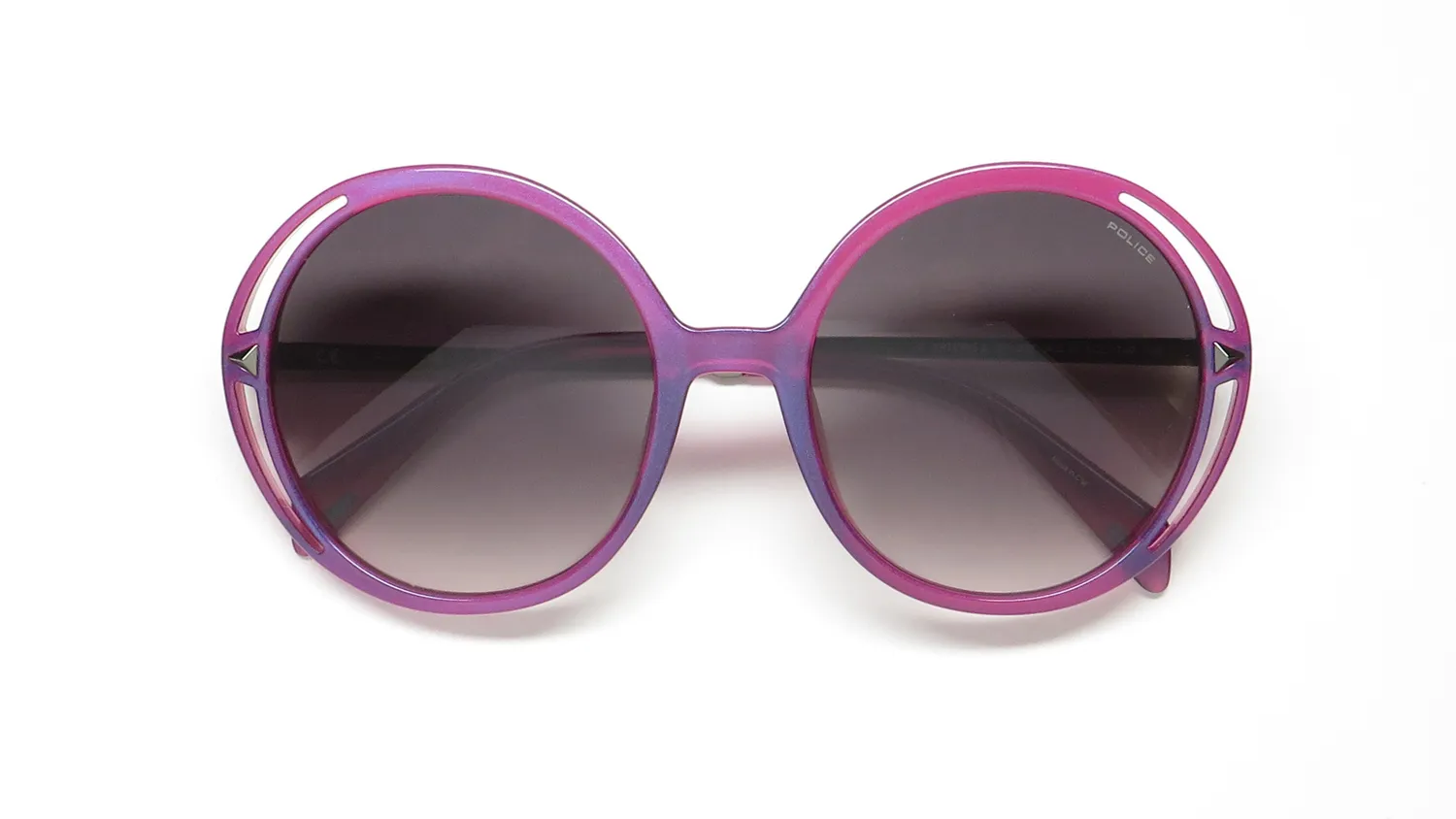 Police Spld36 07uz Sunglasses Shiny Iridescent Pink 54mm 2
