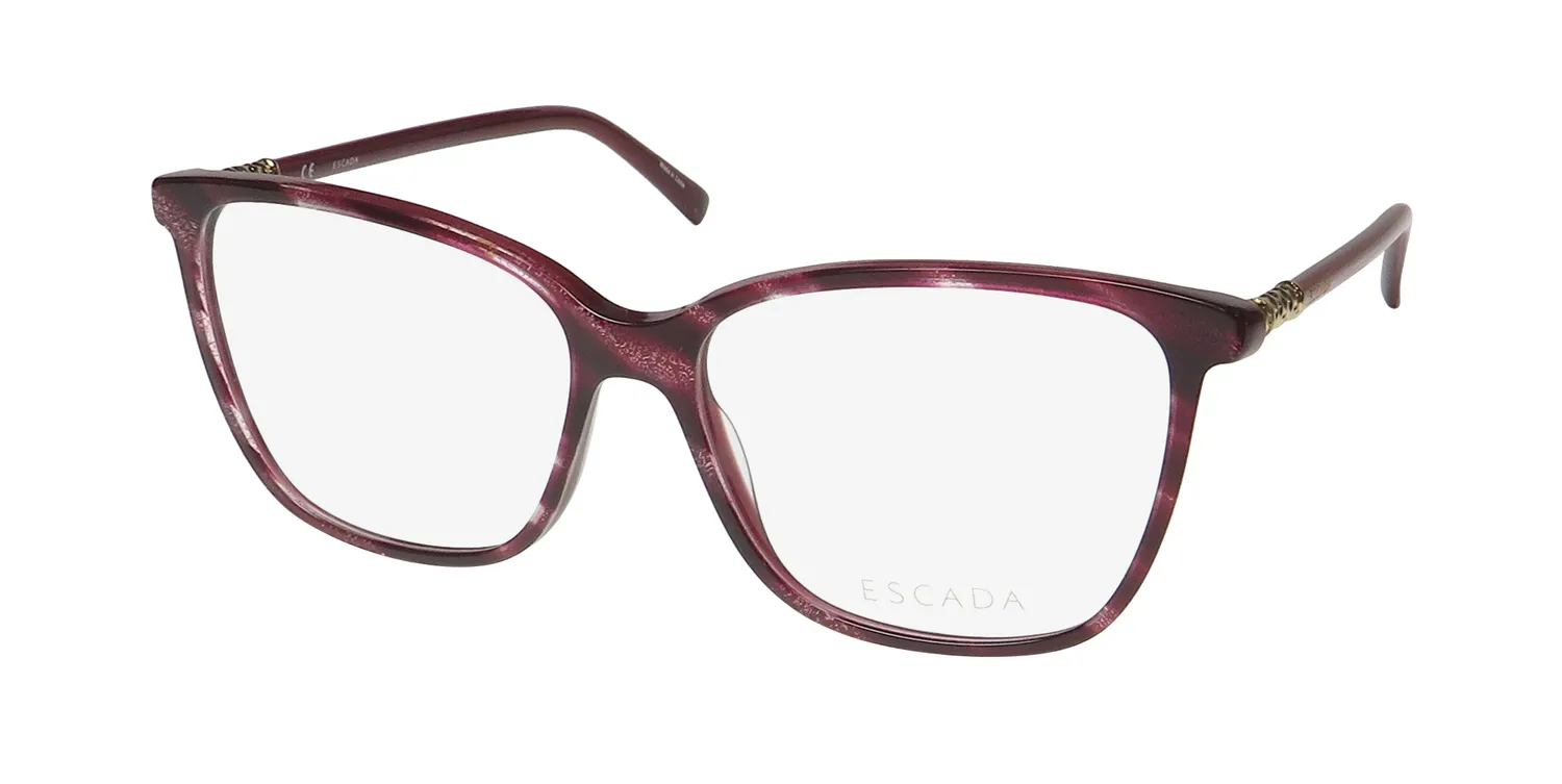 Escada Vesc58 09g2 Eyeglasses Burgundy 56mm