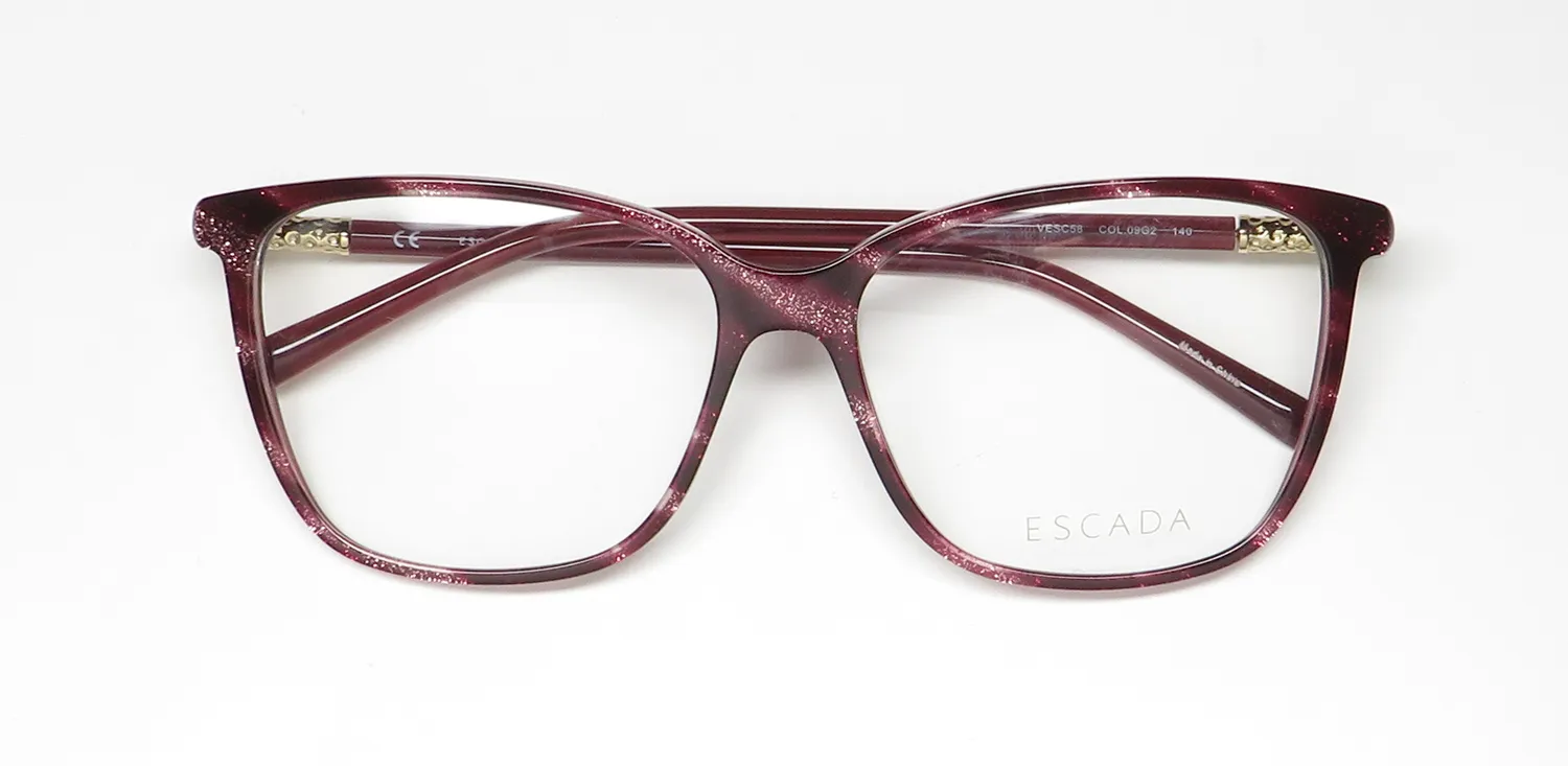 Escada Vesc58 09g2 Eyeglasses Burgundy 56mm 2