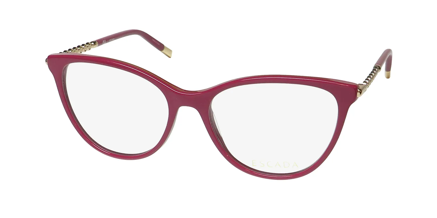 Escada Vesc60 0u78 Eyeglasses Red 53mm