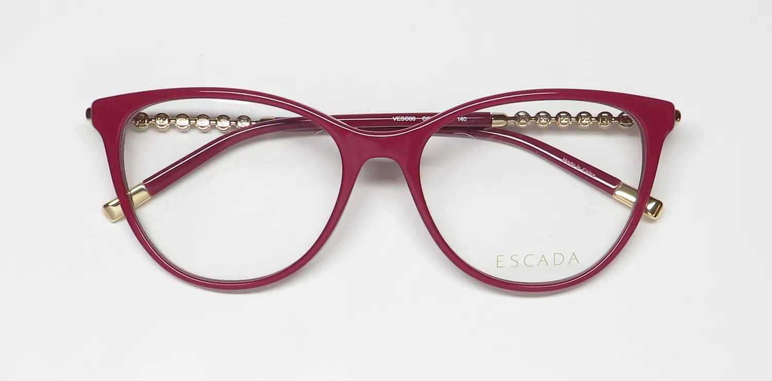Escada Vesc60 0u78 Eyeglasses Red 53mm 2