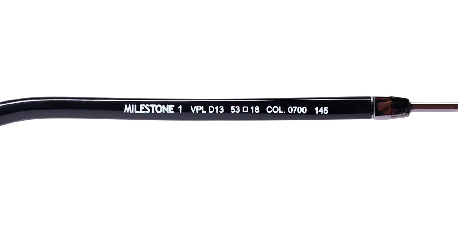 Police Vpld13 Milestone 1 0700 Eyeglasses Black 53mm 8