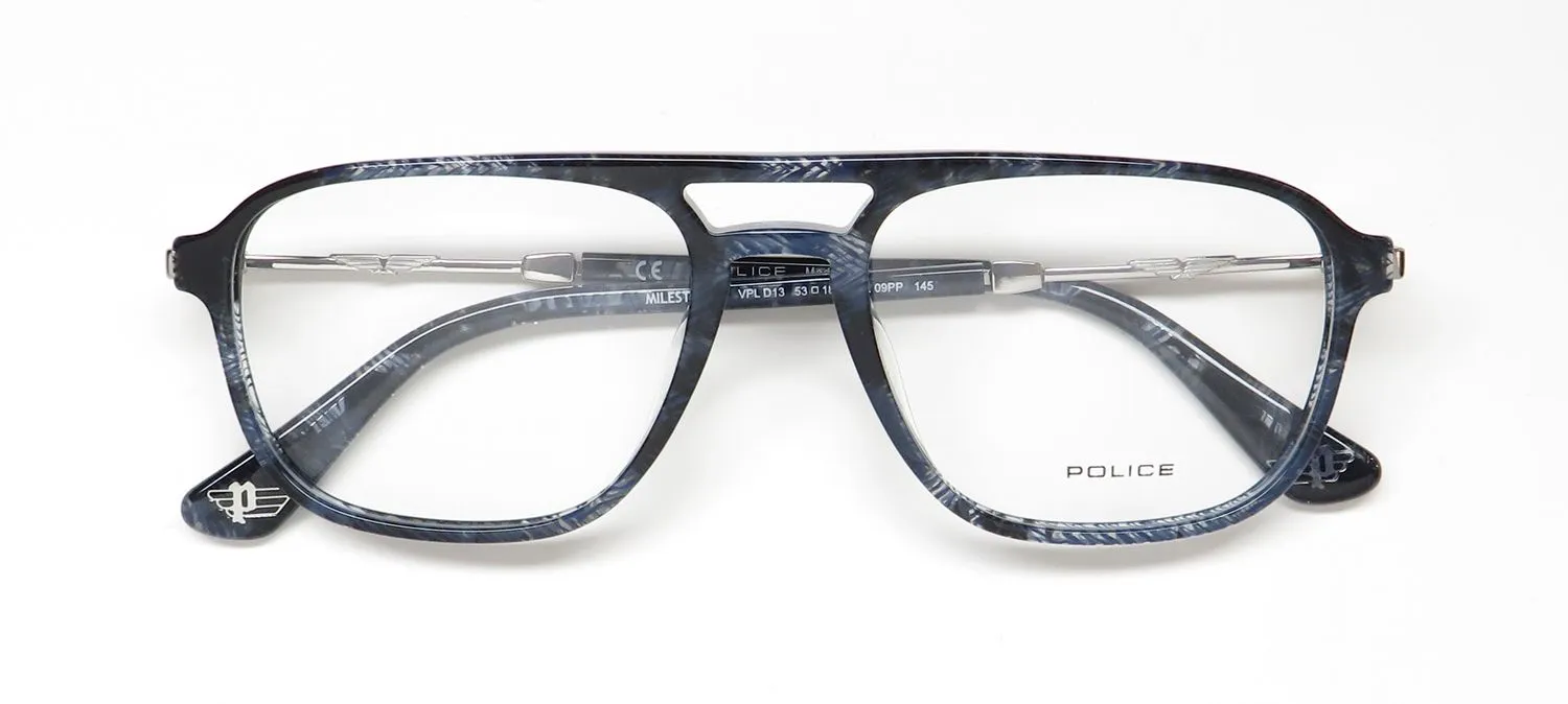Police Vpld13 Milestone 1 09pp Eyeglasses Blue 53mm 2