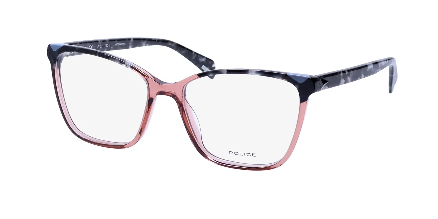 Police Vpld89w Safari 1 0805 Eyeglasses Rose 54mm