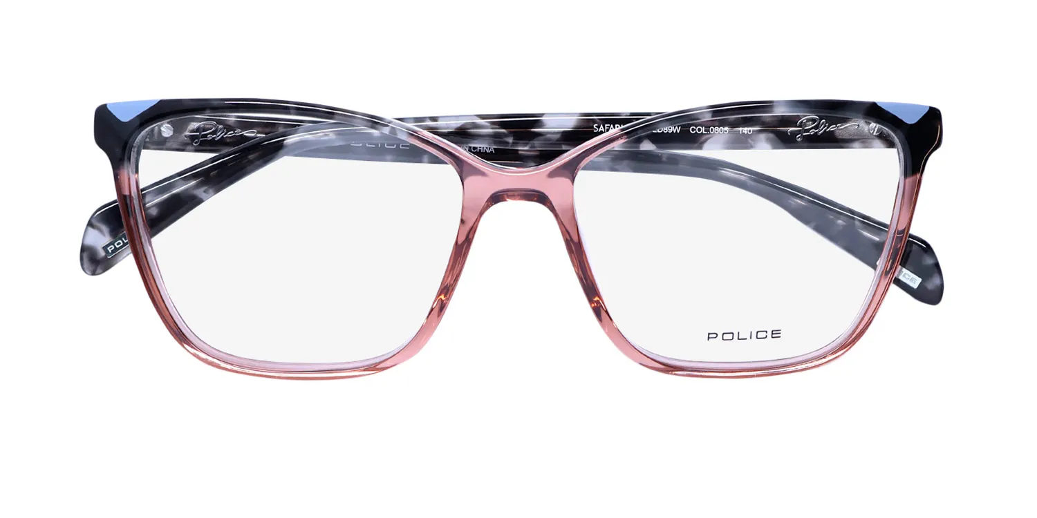 Police Vpld89w Safari 1 0805 Eyeglasses Rose 54mm 2