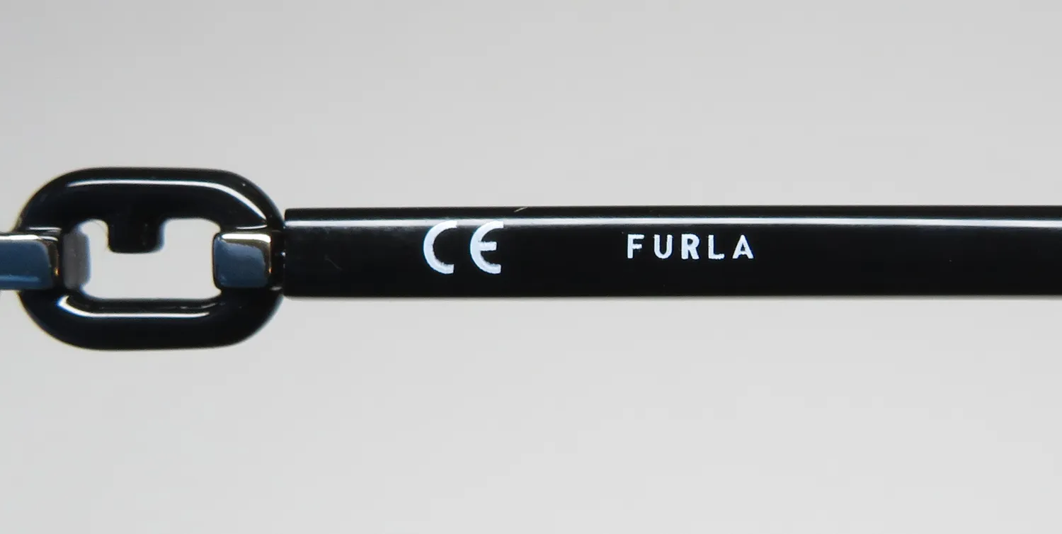 Furla Vfu542s 0301 Eyeglasses Shiny Rose Gold With Black 54mm 7