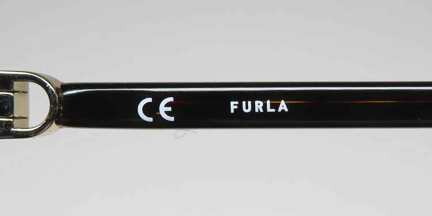 Furla Vfu545 0722 Eyeglasses Shiny Dark Havana 54mm 7