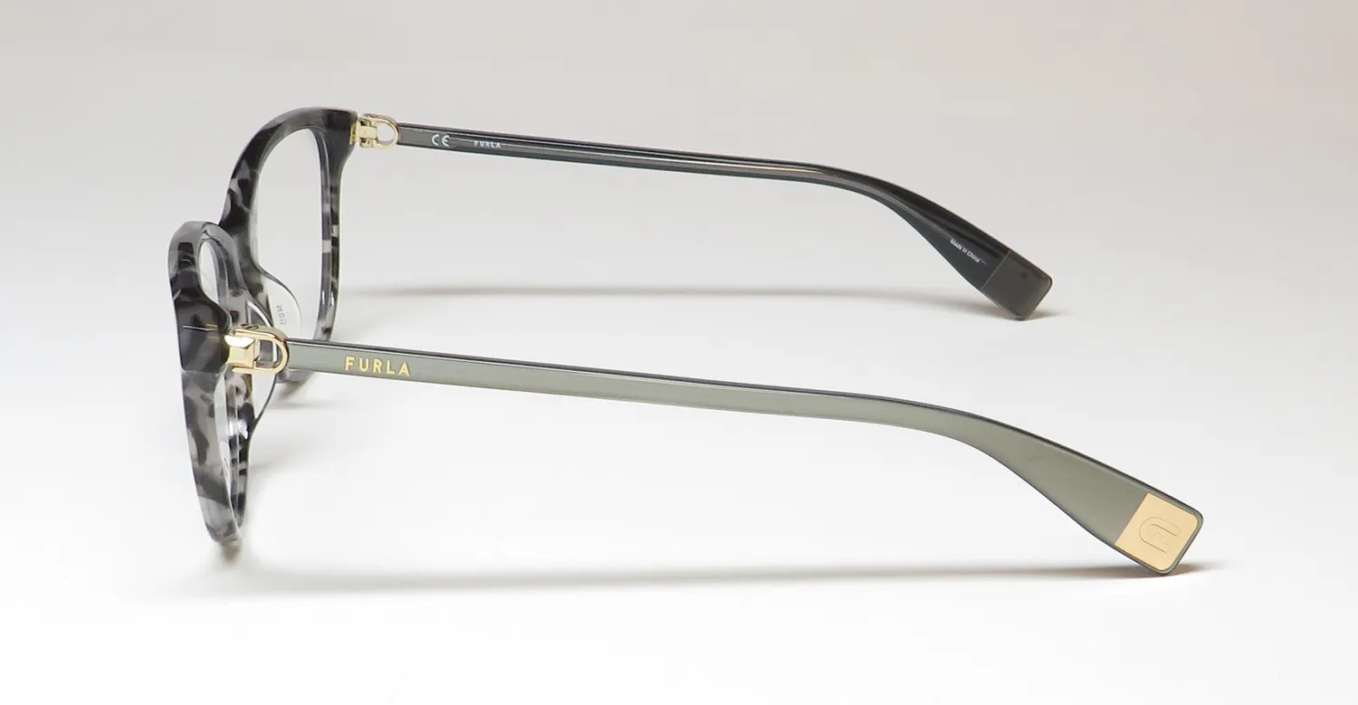 Furla Vfu546 096n Eyeglasses Grey Havana 54mm 4