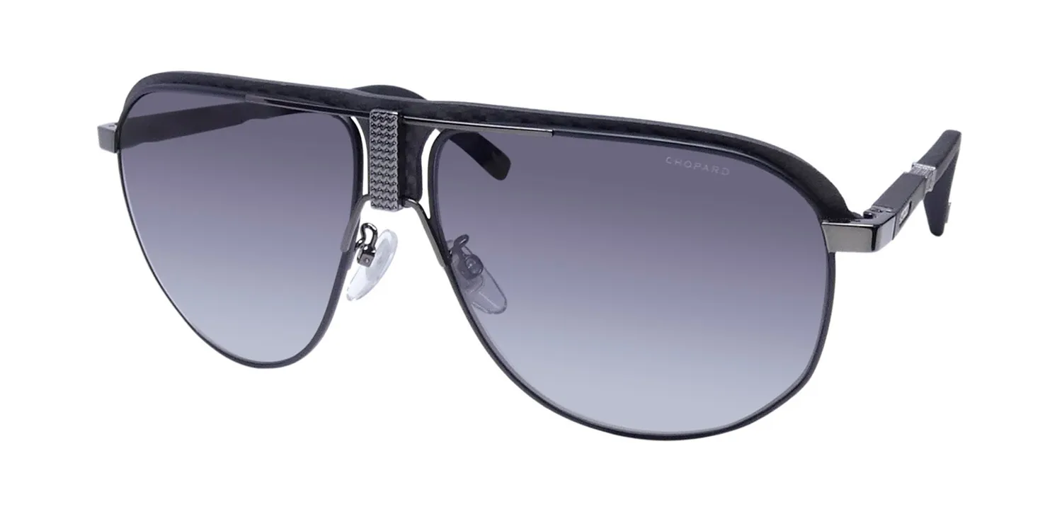 Chopard Schf82 k56p Sunglasses Gunmetal 62mm Unisex