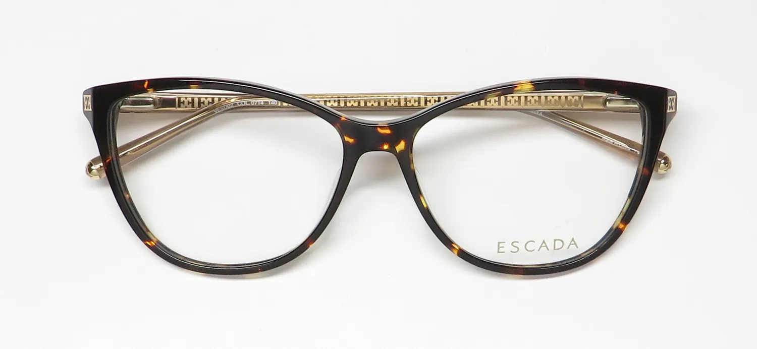 Escada Vesd02 0714 Eyeglasses Tortoise 55mm 2