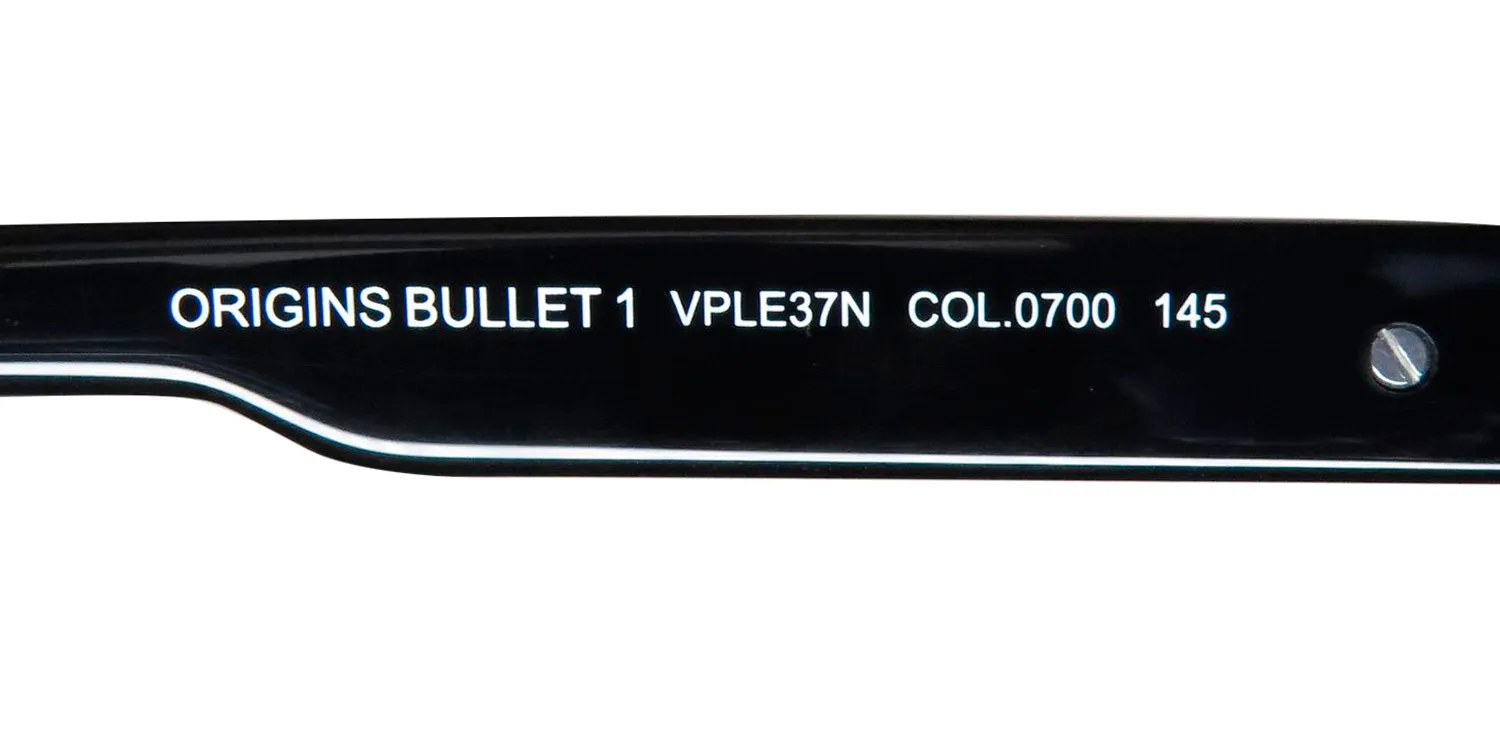 Police Vple37 Origins Bullet 1 0700 Eyeglasses Black 52mm 8