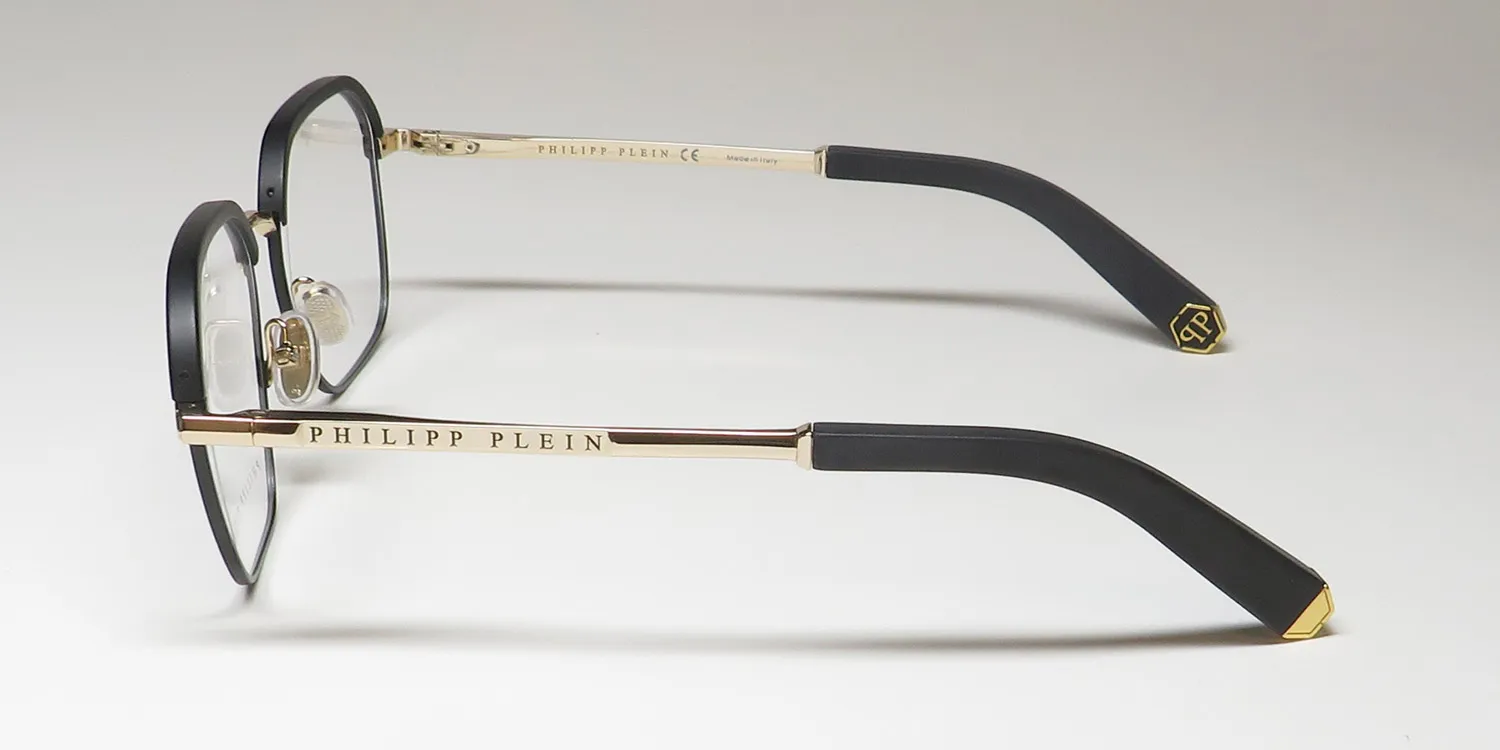 Philipp Plein Vpp017 Plein Treasure 0302 Eyeglasses Matte Black 52mm Unisex 4