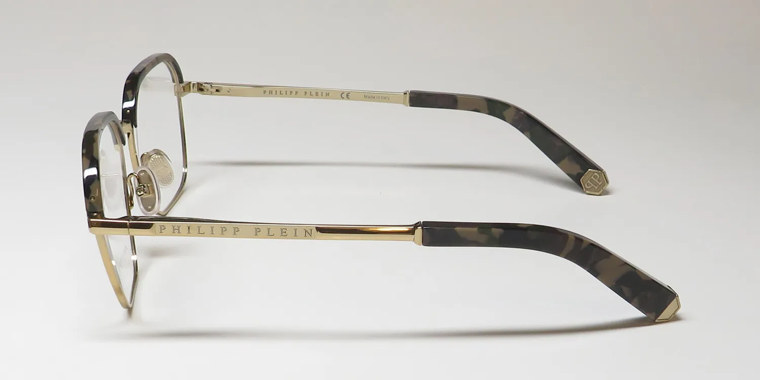 Philipp Plein Vpp017 Plein Treasure 08ff Eyeglasses Brown 52mm Unisex 4