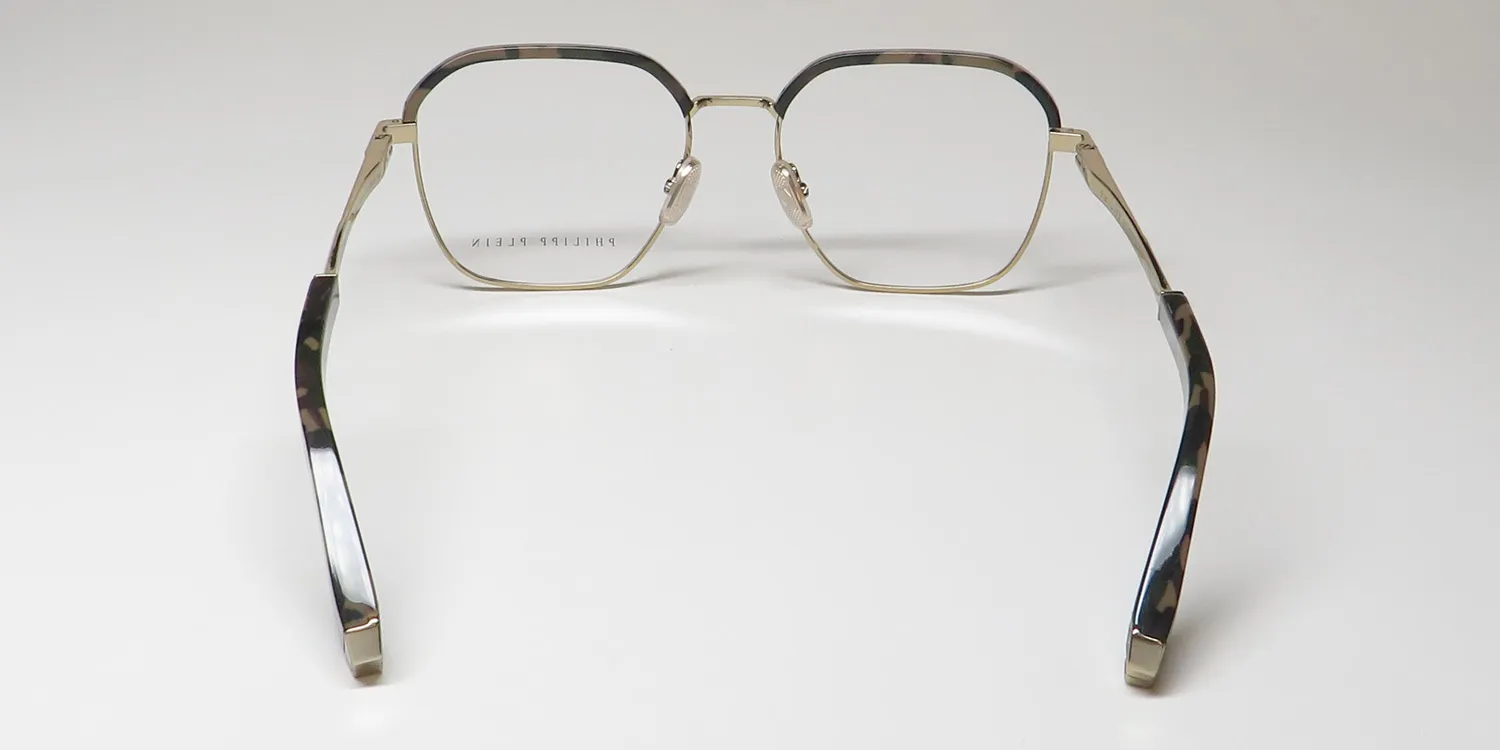 Philipp Plein Vpp017 Plein Treasure 08ff Eyeglasses Brown 52mm Unisex 5