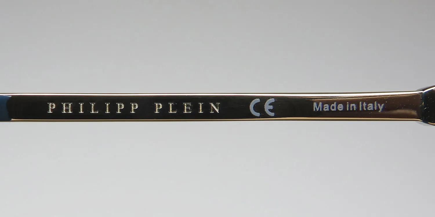 Philipp Plein Vpp017 Plein Treasure 08ff Eyeglasses Brown 52mm Unisex 7