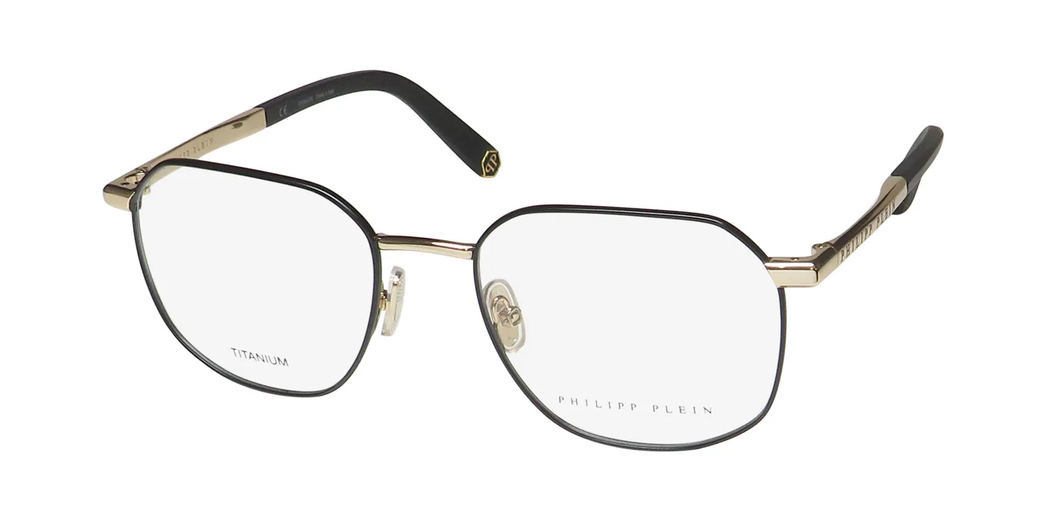 Philipp Plein Vpp020 Plein Titan Vision 0302 Eyeglasses Black 53mm
