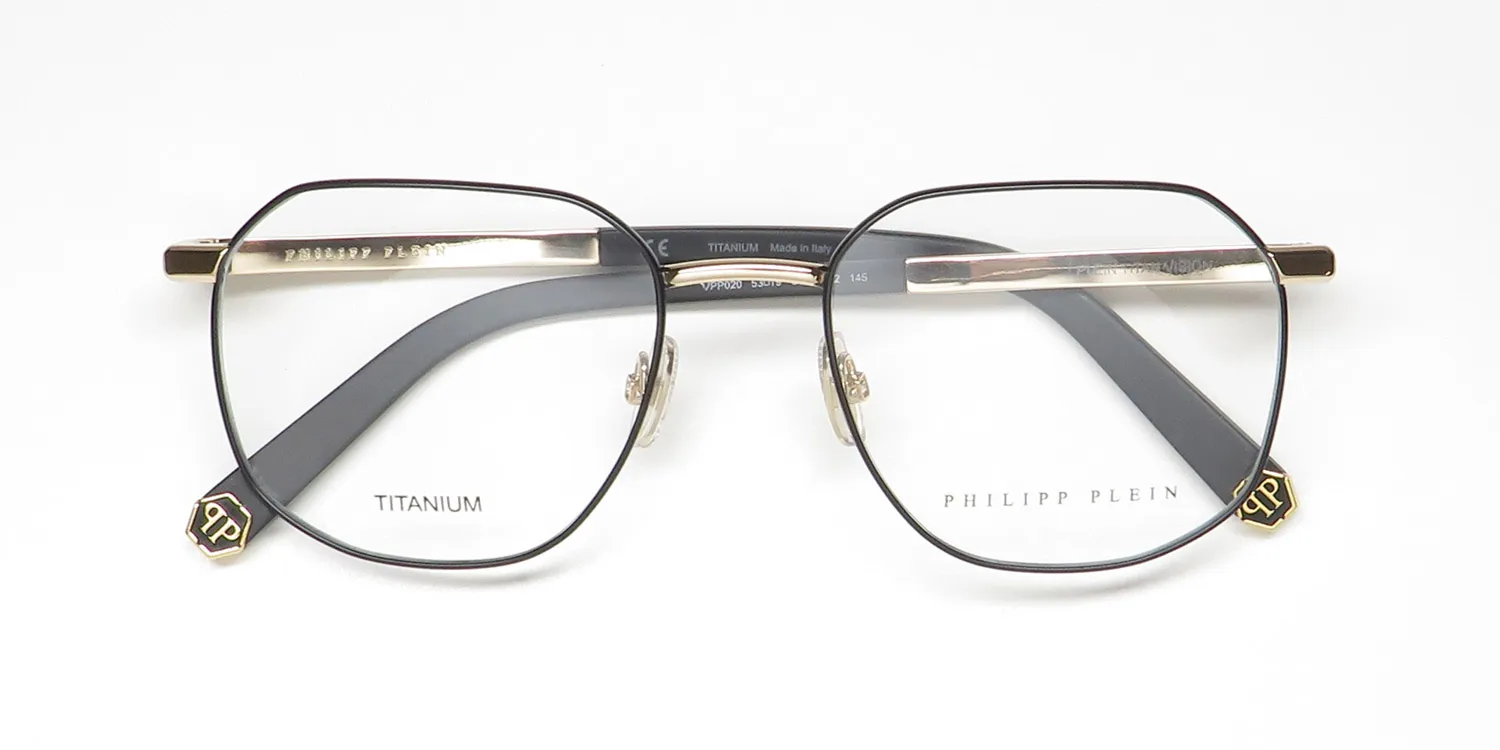 Philipp Plein Vpp020 Plein Titan Vision 0302 Eyeglasses Black 53mm 2