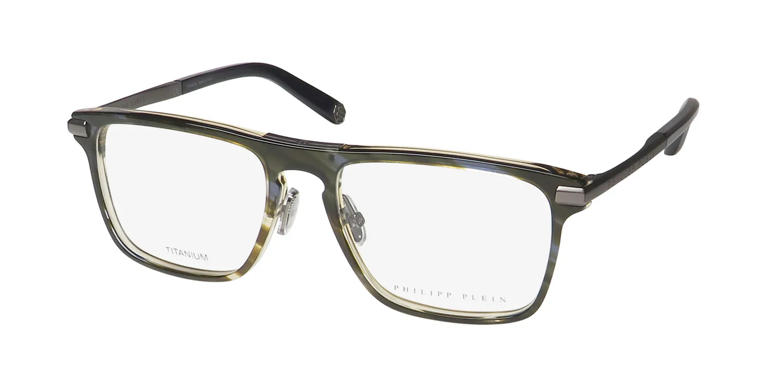 Philipp Plein Vpp019 Plein First Love 09n3 Eyeglasses Blue 53mm
