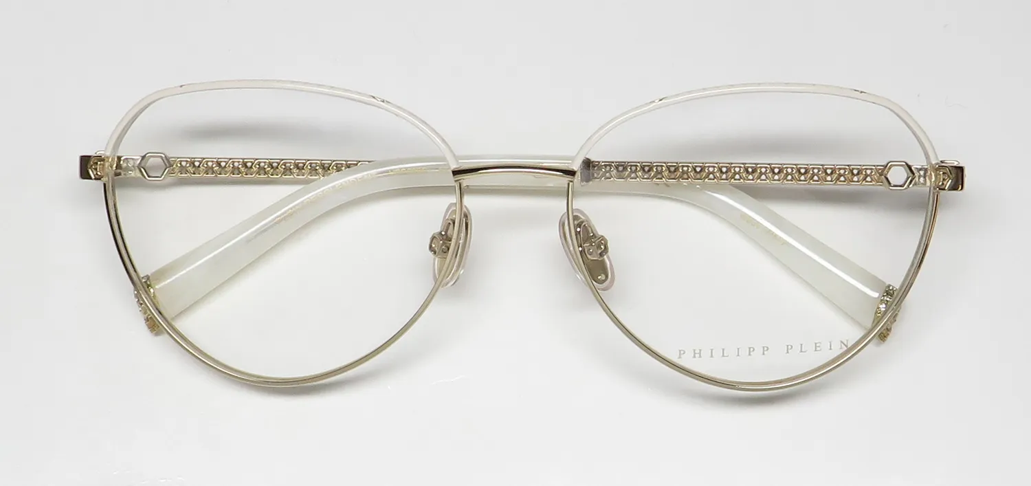 Philipp Plein Vpp035s Plein Resplendent 0h32 Eyeglasses Rose 57mm 2