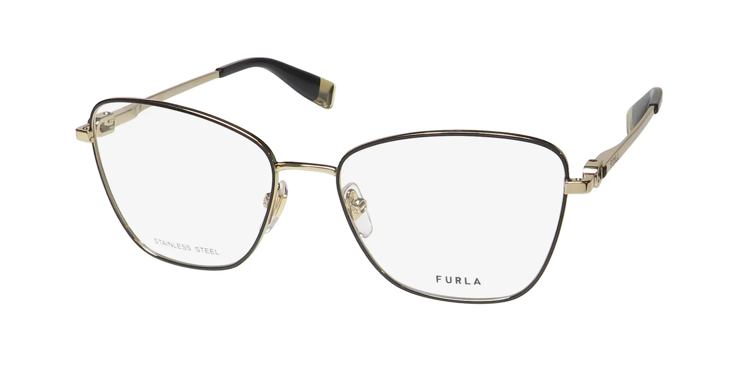 Furla Vfu588 0301 Eyeglasses Black 53mm