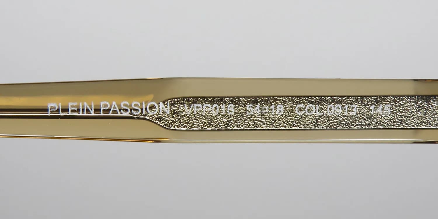 Philipp Plein Vpp016 Plein Passion 0913 Eyeglasses Brown Transparent 54mm 8
