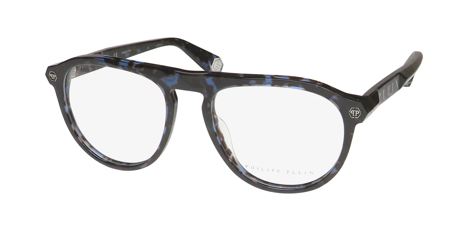 Philipp Plein Vpp016 Plein Passion 0l93 Eyeglasses Blue 54mm