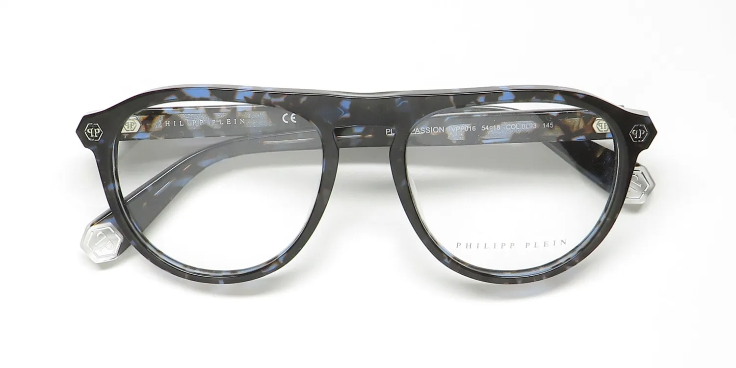 Philipp Plein Vpp016 Plein Passion 0l93 Eyeglasses Blue 54mm 2