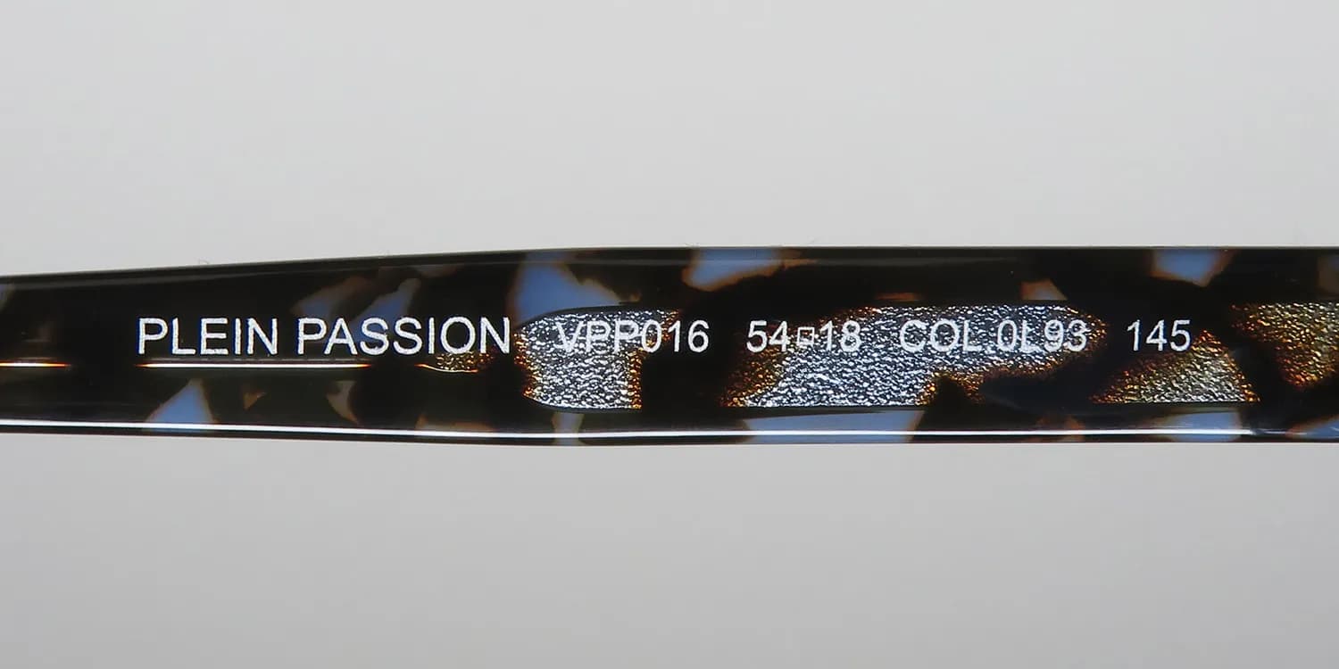 Philipp Plein Vpp016 Plein Passion 0l93 Eyeglasses Blue 54mm 8