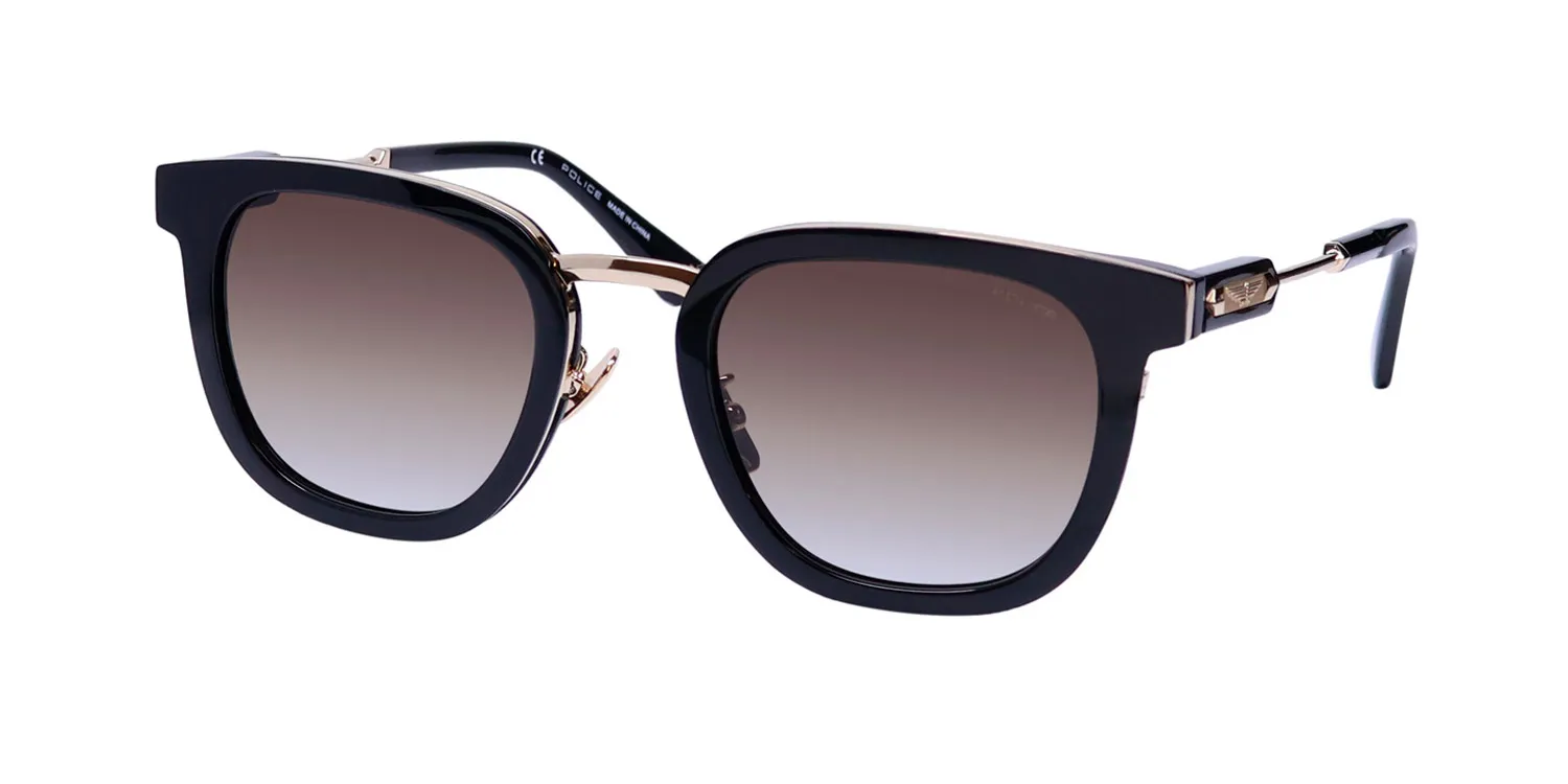 Police Splf19 Prince 3 0700 Sunglasses Black 51mm