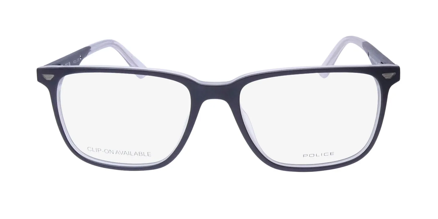 Police Vplf01 Groove 1 Clip-On 06mz Eyeglasses Grey 54mm 3
