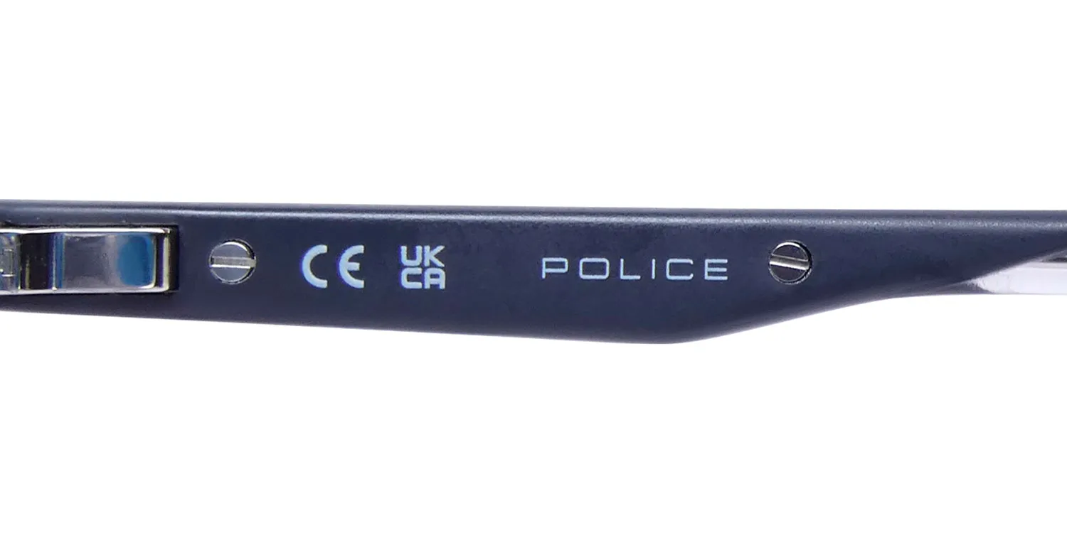 Police Vplf01 Groove 1 Clip-On 06mz Eyeglasses Grey 54mm 7