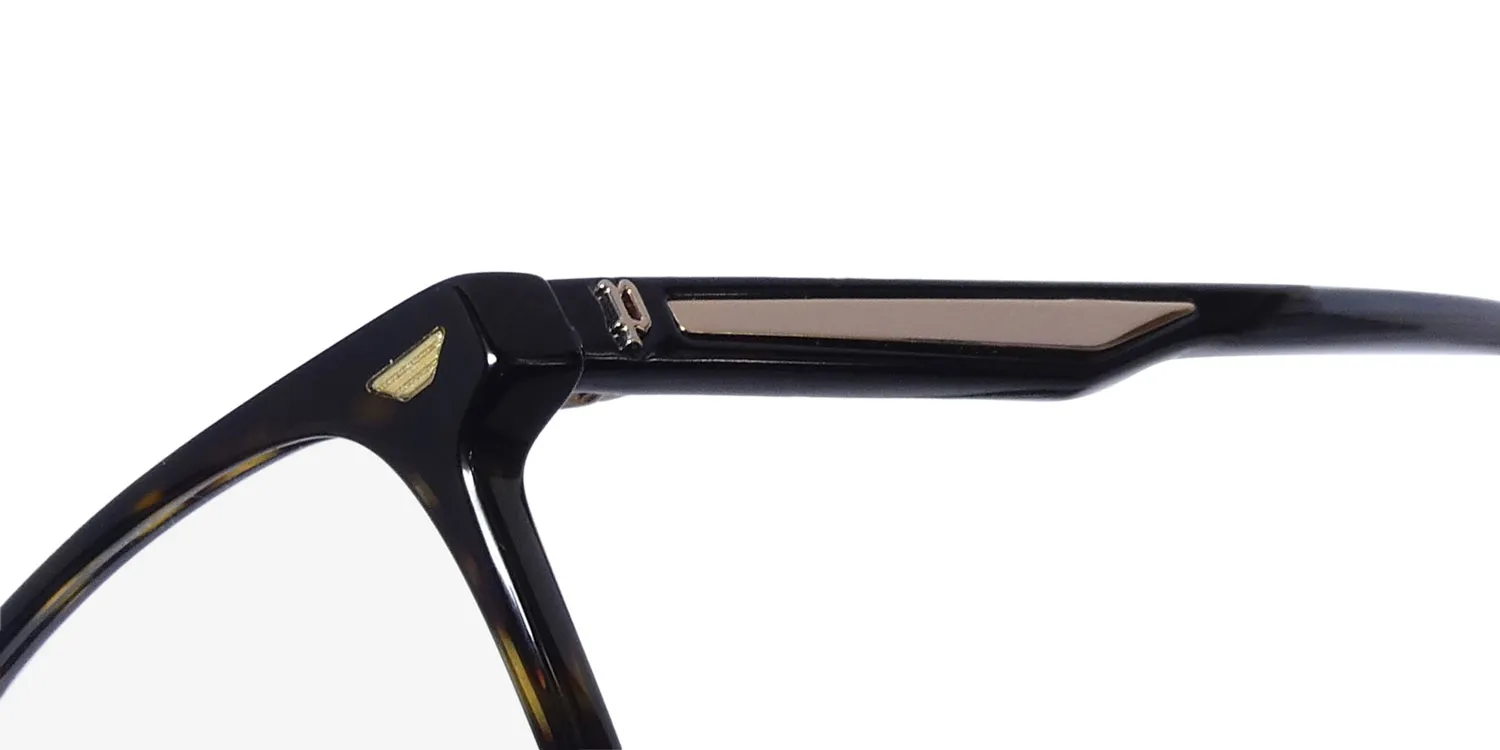 Police Vplf01 Groove 1 Clip-On 0722 Eyeglasses Dark Havana 54mm 6