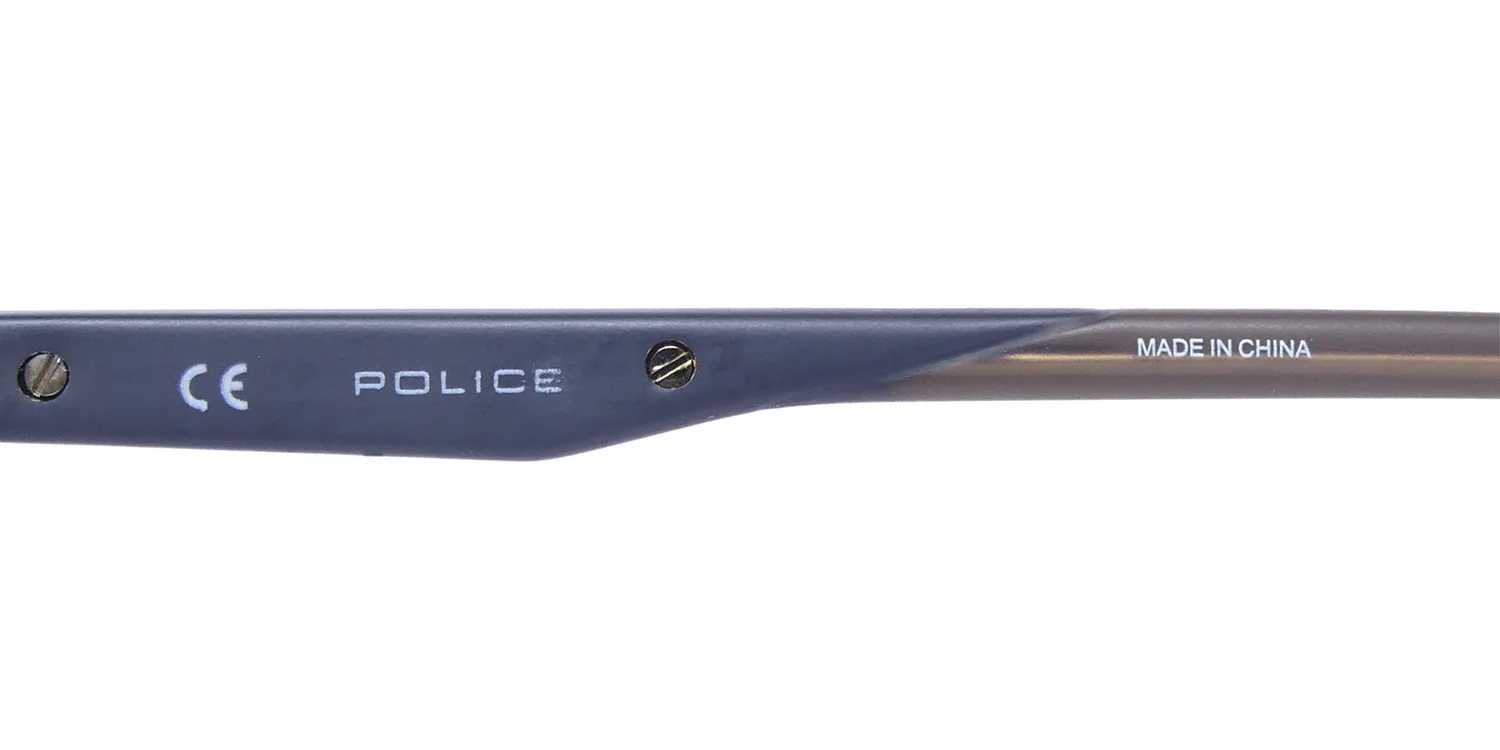 Police Vplf02 Groove 2 06bl Eyeglasses Dark Grey 50mm 7