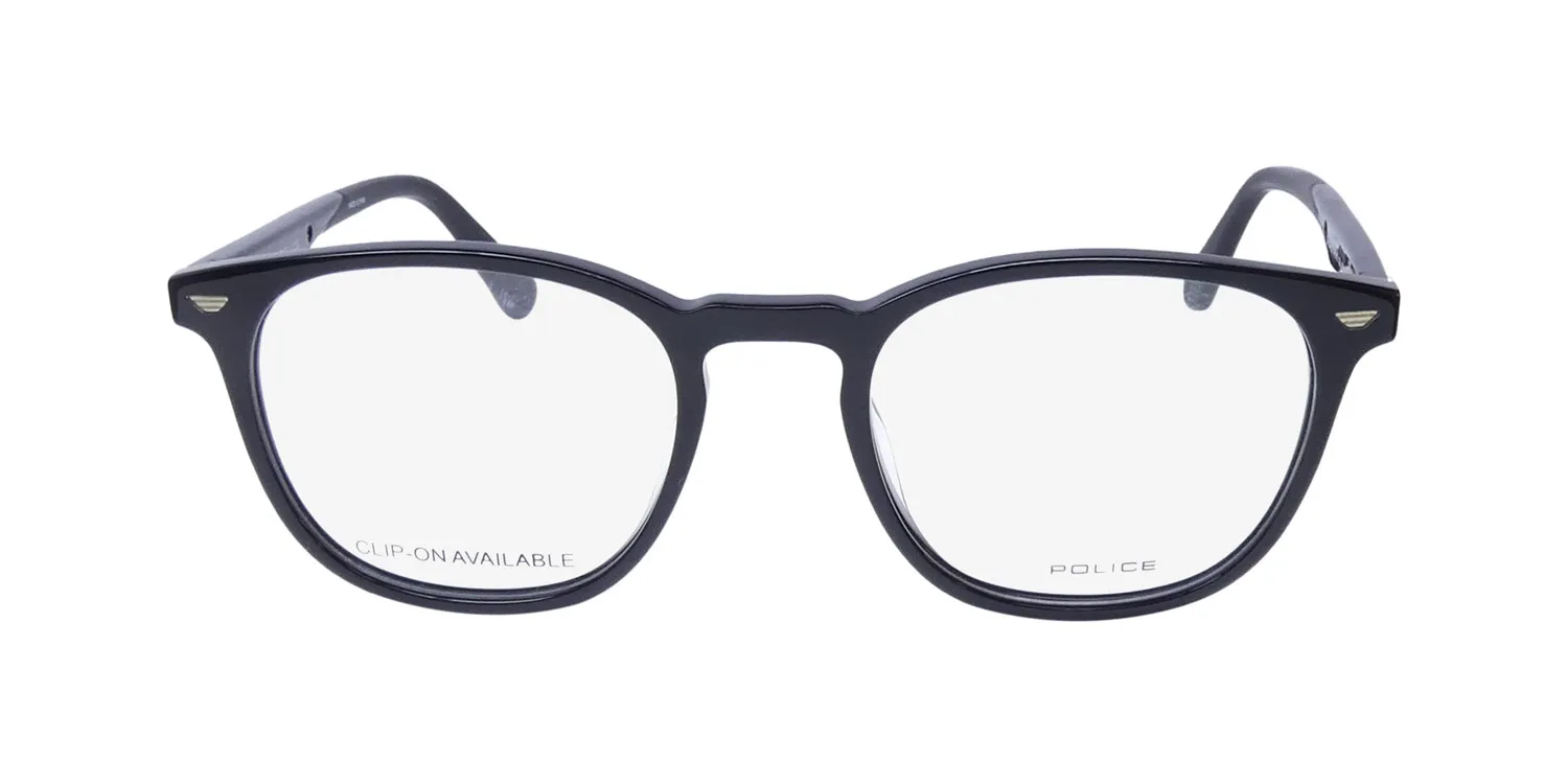 Police Vplf02 Groove 2 Clip-On 0700 Eyeglasses Black 50mm 3