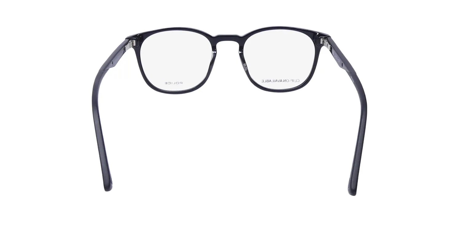 Police Vplf02 Groove 2 Clip-On 0700 Eyeglasses Black 50mm 5