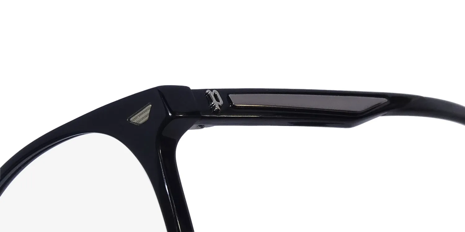 Police Vplf02 Groove 2 Clip-On 0700 Eyeglasses Black 50mm 6