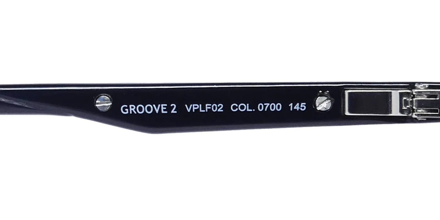 Police Vplf02 Groove 2 Clip-On 0700 Eyeglasses Black 50mm 8