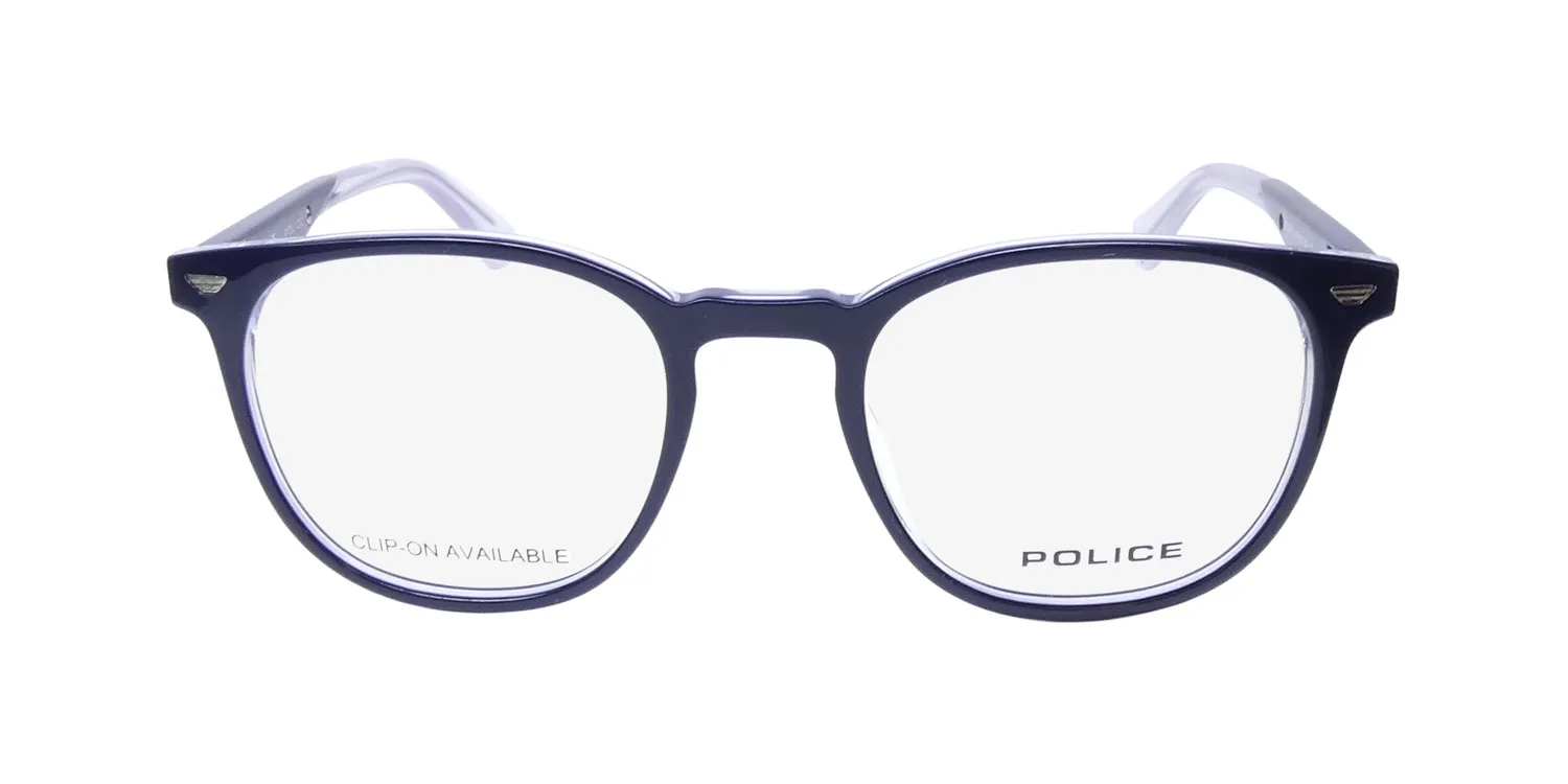Police Vplf02 Groove 2 Clip-On 0p57 Eyeglasses Blue 50mm 3