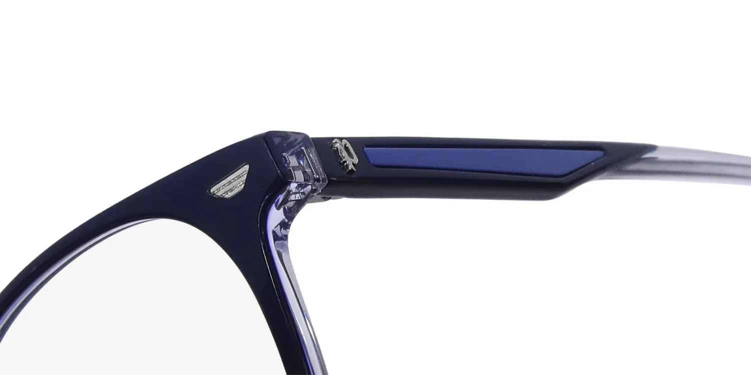 Police Vplf02 Groove 2 Clip-On 0p57 Eyeglasses Blue 50mm 6