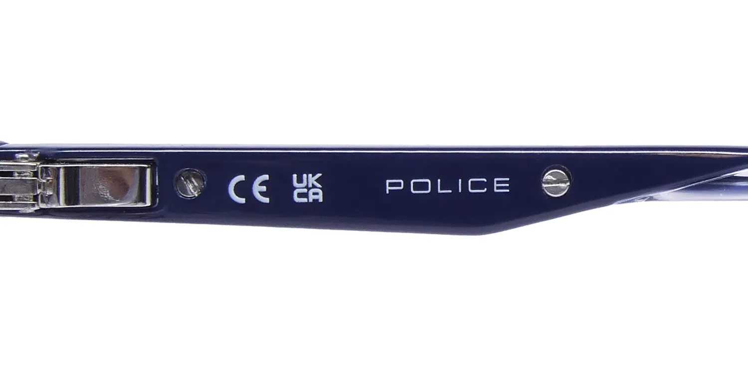 Police Vplf02 Groove 2 Clip-On 0p57 Eyeglasses Blue 50mm 7
