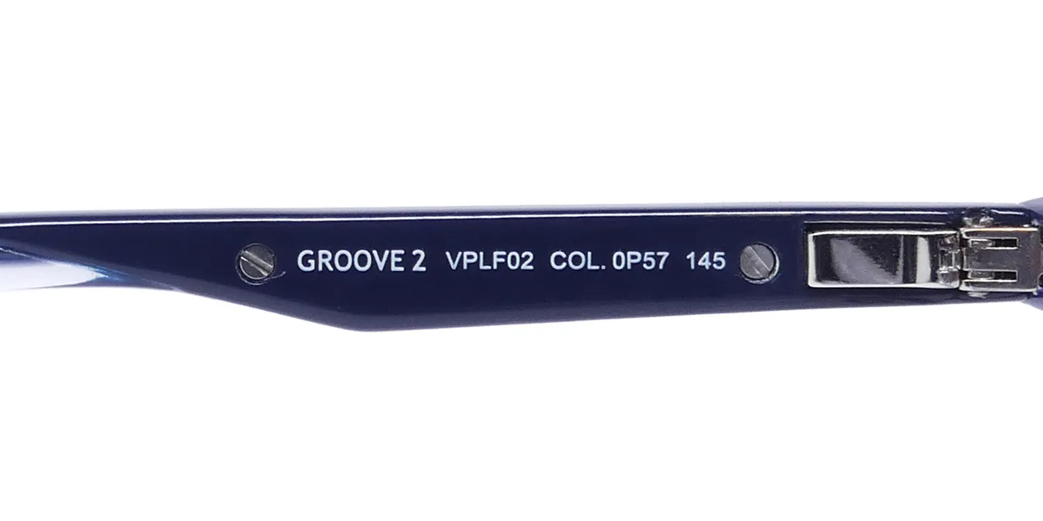 Police Vplf02 Groove 2 Clip-On 0p57 Eyeglasses Blue 50mm 8