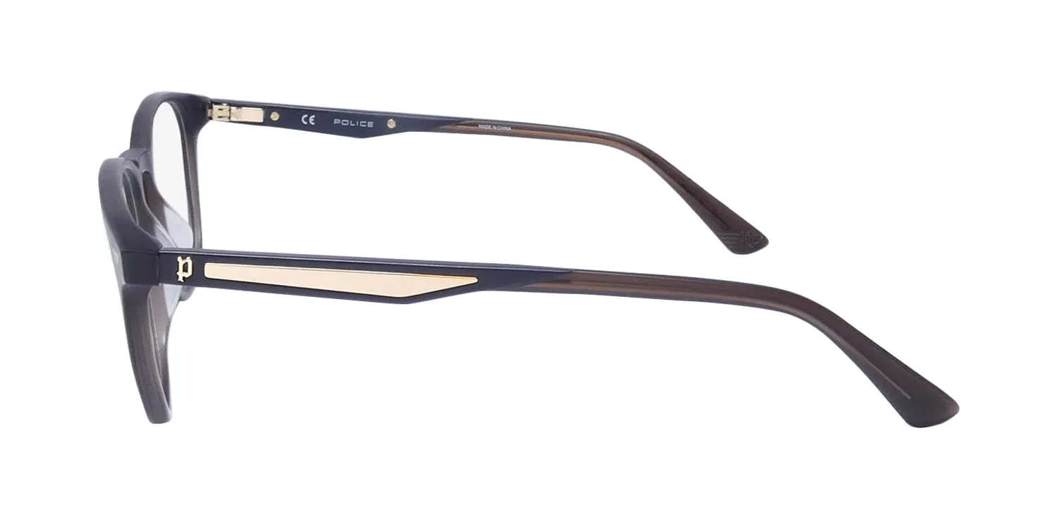 Police Vplf02 Groove 2 Clip-On 06bl Eyeglasses Dark Grey 50mm 4