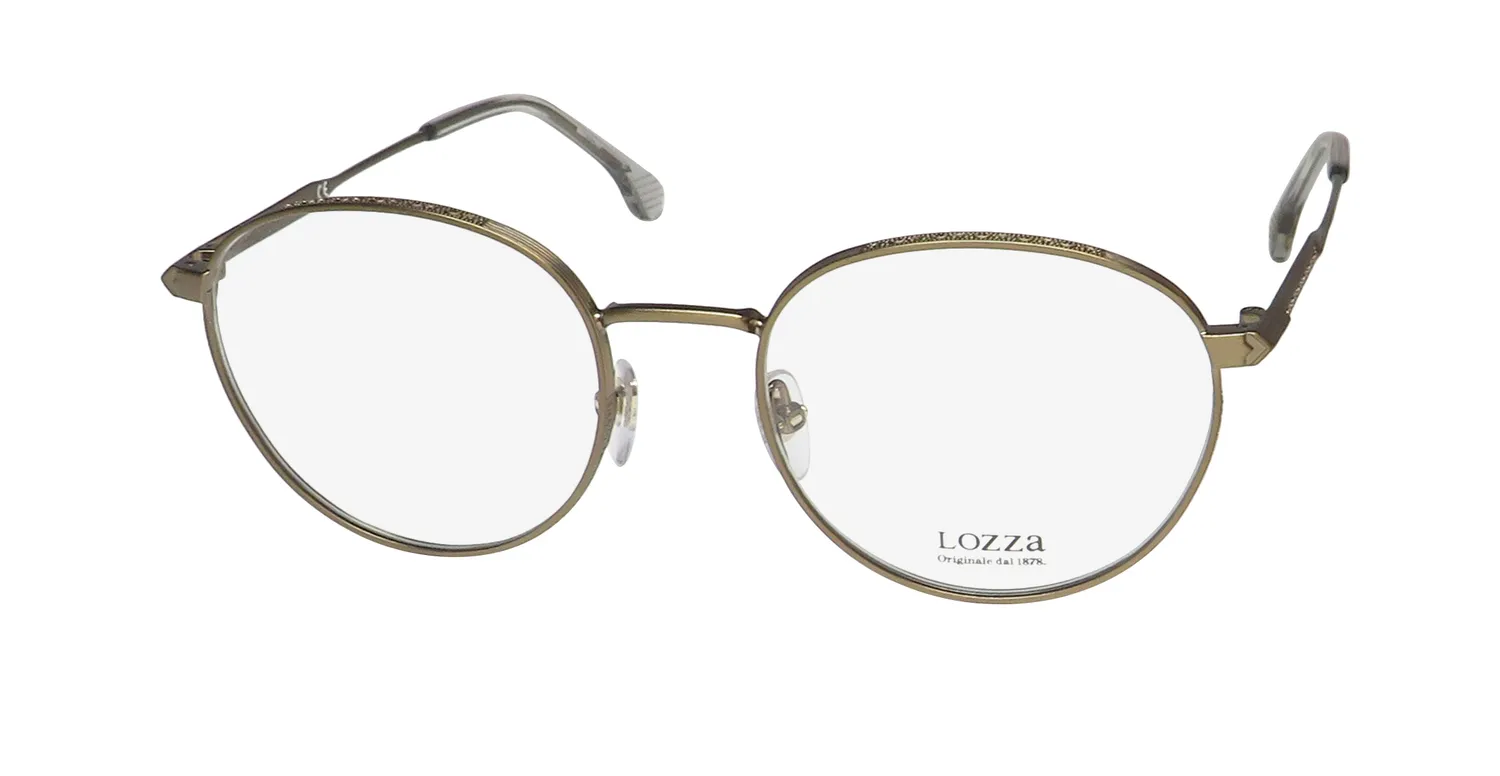 Lozza Vl2402 0srf Eyeglasses Antique Gold 52mm