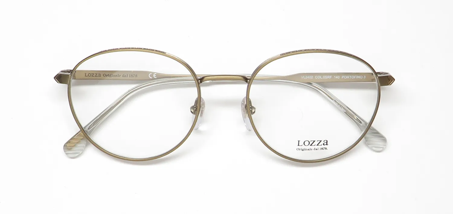 Lozza Vl2402 0srf Eyeglasses Antique Gold 52mm 2